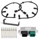 Powerstroke Glow Plugs Harnesses Controller, GPCM Kit Compatible with 2004-2010 Ford F250/F350/F450/F550/E350/E450/Excursion, 6.0L #Replace 5C3Z-12A690-A, 4C2Z-12A690-AB, YC3Z-12B533-AA