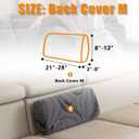 Sofa Cover Washable Sectional Couch Covers Sofa Slipcovers for 3 Cushion Couch Pet Friendly L Shaped Couch Protector Leaf Printed Covers for Dogs