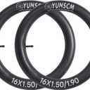 2-PCS 16" Heavy Duty Bike Tire Tubes 16x1.50/1.90 AV32MM Schrader Valve 38/48-305 Inner Tubes 16 Bicycle Tubes Compatible with 16 x 1.5 16x1.75 16x1.90 Bike Tire Tubes