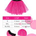 Vabean 19 Pcs 80s Costume Set T Shirt Leggings Tutu Skirt Headband Necklace Bracelets Earrings Gloves Leg Warmers for Women (M)
