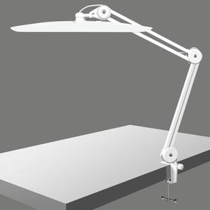 3500 Lumen Led Nail Desk Lamp, 38W Nail Tech Light Dimmable Task Lamp for Home Office Beauty Salon Workbench, Shadowless Nail Desk Light - 20 Inches Luxury White (Universal Manicure Table Clamp)