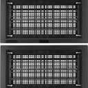 8" x 16" Automatic Foundation Vent for Ventilating Crawl Space Replacement Auto Air Vent, Black, 2 Pack