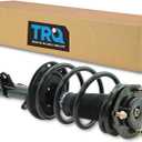 TRQ Front Suspension Kit Ball Joint Complete Strut & Coil Spring Assembly Control Arm Sway Bar Stabilizer Link Compatible with 2008-2011 Toyota Highlander