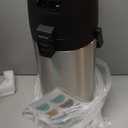 Airpot Coffee Dispenser Thermal with Pump,3L/102 Oz Insulated Stainless Steel Large Airpot Coffee Carafe Lever Action for Hot/Cold Water,Thermal Carafe for Hot Cocoa for Parties (101.4 Ounces)