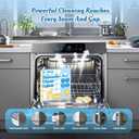 Dishwasher Cleaner Tablets Deodorizer-48 Pack Deep Cleaning Dish Washer Descaler Freshener-Grime Limescale Heavy Duty Grease Odor Smell Remover-for All Dishwashers Lemon Foaming 2 Year Supply