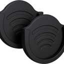 pop-tech Car Grips Mount for Phone Stand, 2 Pack Phone Holder for Collapsible Grip/Socket Mount Users with 3M Sticky Adhesive Replacement Used on Dashboard, Home, Desk, Wall - Black