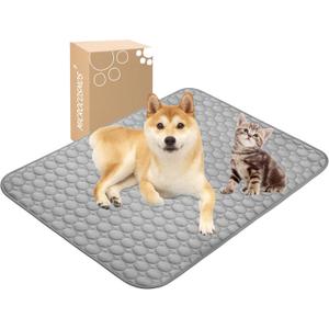 MICROCOSMOS Summer Cooling Mat & Sleeping Pad- Water Absorption Top, Easy Carry, EZ Clean, Materials Safe. Keep Cooling for Pets, Kids and Adults.(Dark Grey, 40" x 28")