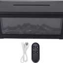 Essential Oil Diffuser, 280ml Fireplace Flame Aromatherapy Diffuser, Cool Mist Humidifier Quiet Auto Shut Off for Home Bedroom Office (Black)