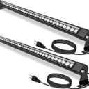 72W Outdoor Wall Washer Light, 4FT 5000K Daylight White Led Wall Washer Light Bars, 120V Waterproof IP67 Outdoor LED Light Bar for Outdoor, Plug in (2 Pack)