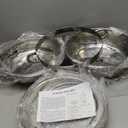 VEVOR Chafing Dish Buffet Set, 5 Qt 4 Pack, Stainless Steel Chafer with 4 Full Size Pan, Round Catering Warmer Server with Glass Lid Water Pan Folding Stand Fuel Holder, for Wedding Party Banquet (Silver)