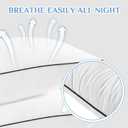 JOLLYVOGUE King Size Pillows Set of 4, Collection Bed Pillows for Sleeping, Hotel Quality Pillows for Side, Back and Stomach Sleepers, Soft and Supportive Oeko-Tex Certified Down Alternative Filling