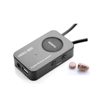 Loud Sound 45-100dB 35 inch Amplifier Bluetooth Neckloop Aids T-coil with CIC Spy Earpiece