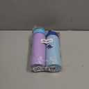 GoKEDA 18oz Kids Water Bottle, 2 Pack Insulated Bottles with Stickers, 18/8 Stainless Steel Vacuum Leak Proof Straw Cup for School, Gifts for Girls(Light Blue, Purple)