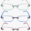 JJWELL 3 Pack Blue Light Blocking Reading Glasses for Women, Tinted UV Readers