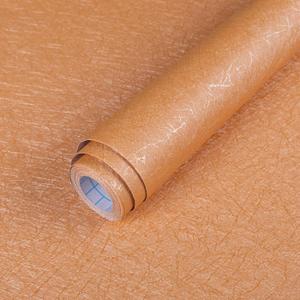 Abyssaly Cream Orange Wallpaper Peel and Stick Silk Embossed Self Adhesive Removable Wallpaper for Bedroom Living Room Solid Color Shelf Drawer Liners Paper 15.7 inch X 393.7 inch