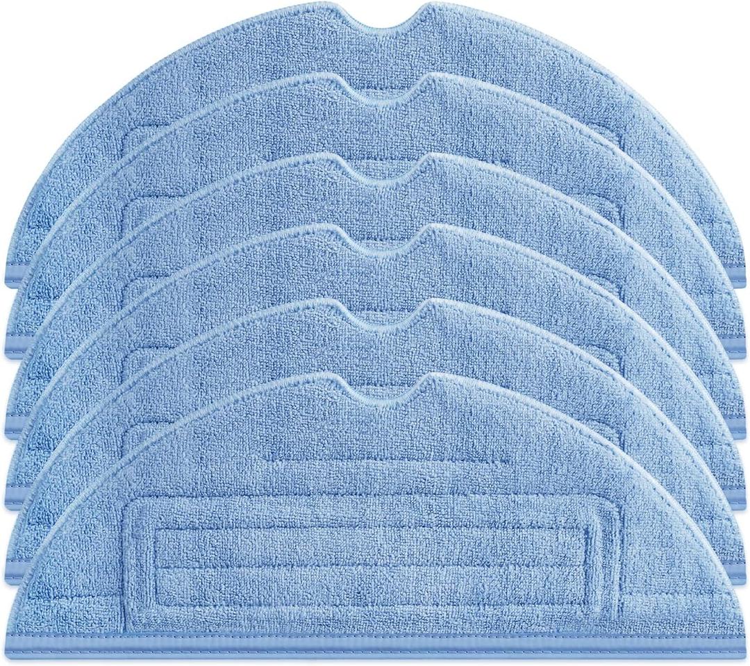 6 Pack Mop Cloth Pads for Roborock S7, Microfiber Mop Compatible with Xiaomi for Roborock S7 S7+ S7 MaxV S7 MaxV Plus S7 MaxV Ultra S8 S8+ T7S T7S Vacuum Cleaner, Reusable and Washable Pad Accessories