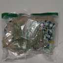 LED Christmas Buffalo Plaid Bow Rustic Burlap Black White Wreath Bow with LED Lights for Holiday Decorations (9.5 x 13 inch)