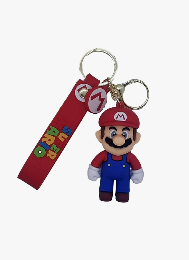 TCB Creations Mario 3D Game Character Figure Silicone Charm Keychain