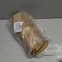 Restaurantware Bio Tek 4 x 1.25 x 2.25 Inch Single Taco Holder 200 Greaseproof Stand Up Taco Holder - Small Self-Standing Kraft Paper Paper Taco Holder Freezable