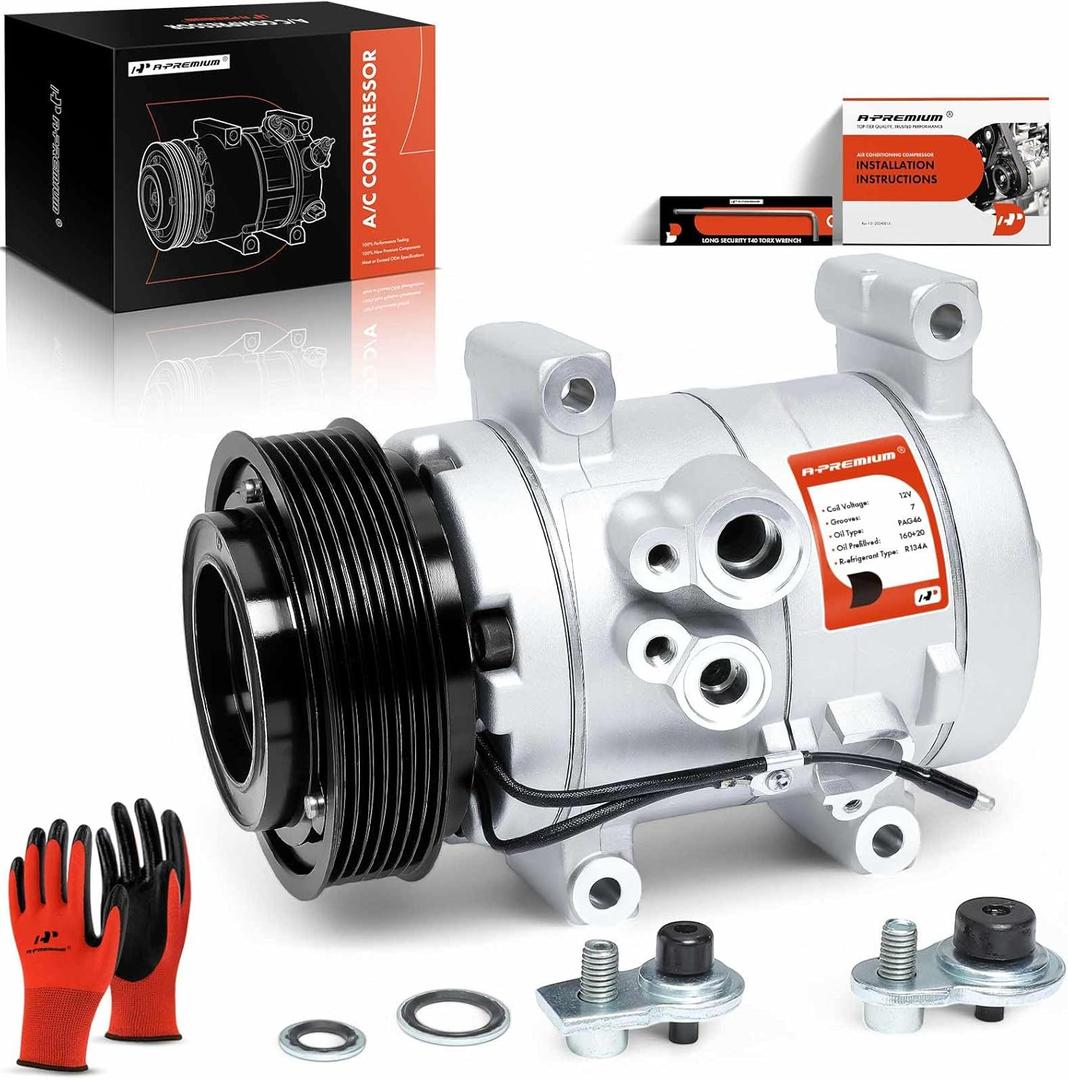 A-Premium AC Compressor with Clutch - Fits for 68677 - Compatible with Toyota Tacoma 2.7L 4.0L 2005-2015