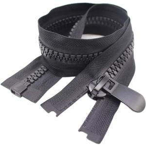 YaHoGa #15 26" Huge Separating Plastic Zippers for Sewing, Parka, Winter Coat Heavy Duty Zippers Bulk (O/E) (Black)