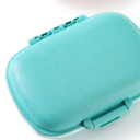 1 Pack Travel Pill Organizer, 8 Compartments Small Pill Box, Portable Daily Pill Case for Medicine, Vitamin, Supplement Storage, Compact Pill Container for Pocket, Purse, Travel, Office, Home Use