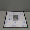 Americanflat 14x14 Picture Frame with Polished Plexiglass - Use as 4x6 Frame with Mat or Display 14x14 Photo Without Mat - Streamline Collection - Thin Border Square Frames for Wall Display - Black