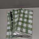 Mindsoft 6 Pack Sage Green Gingham Party Tablecloth, 54 x 108 Inch Plastic Waterproof Green Checkered Disposable Plaid Party Tablecover for Picnic Barbecue Birthday Baby Shower Bridal Wedding