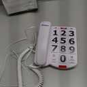 Landline Phones for Seniors, Adjustability Features, One-Touch Dialling,Big Button Phone for Seniors, Hard of Hearing Retro Telephone Corded Phones, with Handsfree Function (EX-LD-265)