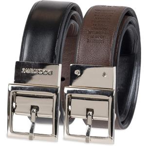 Dockers Boys 2-in-1 Reversible Belt  Versatile for School, Casual & Dress Wear (X-Large, Black/Brown)