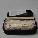 Rummy Cube Game Set for 6 Players with 6 Wooden Racks, 160 Numbers Rummy Tiles, Travel Case & Bag, Classic Tile Game for Family Adults Kids