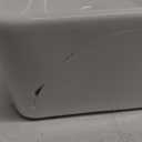 14 x 10 Inch Small Bathroom Vessel Sink, 14 Inch White Above Counter Rectangular Ceramic Vessel Sink, Modern Porcelain Small Above Countertop Art Basin Vanity Sink Lavatory Wash Hand Basin