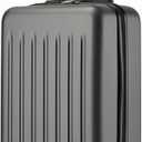 Kono 20-Inch Small Hardside Carry-on Suitcase with Spinner Wheels, Lightweight ABS+PC Rolling Cabin Suitcase for Airplane Travel (Grey, for 1-3 Days of Travel)
