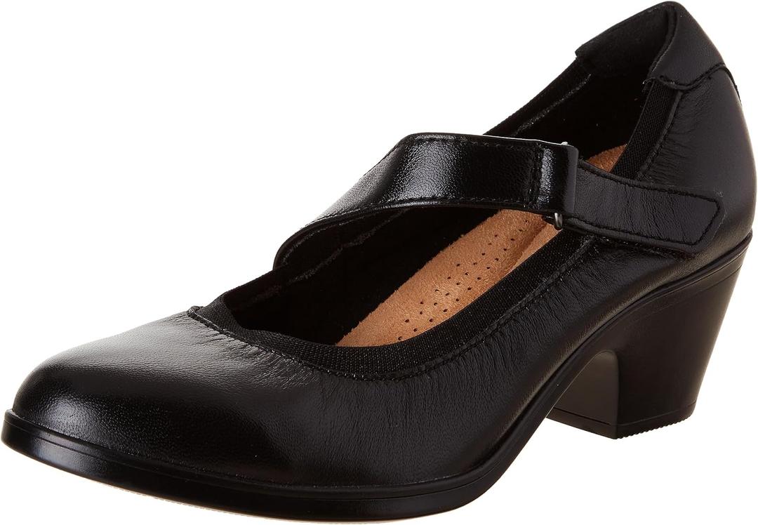 Clarks Black's Emily 2 Mabel Pump, Black Leather, 11 Medium US