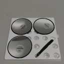 20X/30X/40X Magnifying Mirror with Suction Cups and Tweezers Set, 3.5 inches Travel Magnified Makeup Mirror, Black, 3PCS