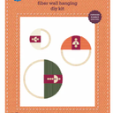 FIBER WALL HANGING DIY KIT, Pack of 2