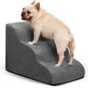 Aodisman Dog Ramp and Stairs for Small Dogs & Cats,3-Step Pet Stairs for Couch Sofa and Chair,Indoor Anti-Slip Dog Stairs for Old Cats and Puppy