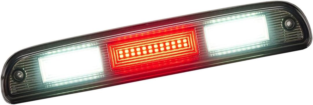 Third 3rd Brake Light LED for 1999-2016 Ford F250 F350 F450 F550 Super Duty, High Mount Rear Brake Lights Assembly for 99-16 F-250 F-350 F-450 F-550, 93-11 Ranger Center Cab Cargo Stop Light