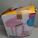 31 Keys Piano Keyboard Toy for Kids, Birthday Gift for 1 2 Year Old GirlsPink Musical Piano Toy for Toddlers with Microphone and Stool