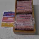 Montessori Sandpaper Letters | Lowercase and Uppercase | PP Wood Tiles | Vowel Consonant Color Coded | Includes Storage Box