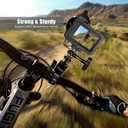 Forevercam Bike Handlebar Mount for Gopro Hero 13/12/11/10/9/8/Insta360/AKASO/DJI Osmo Aluminum Motorcycle Handlebar Mount 360Rotation Ball Head Gimbal