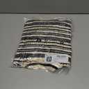 Saodimallsu Womens Striped Cropped Sweaters V Neck Cute Bow Tie Puff Sleeve Loose Knit Trendy Pullover Sweater (Small, Apricot)