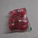 Suncalla 5.9ft Christmas Velvet Bow Garland Pre Strung Bow Garland Banner with 5 Pcs 12 x 12 Inches Giant Velvet Bows Reusable Vintage Decoration for Xmas Tree Fireplace Staircase (Red)