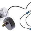 United Pacific 90649 LED Flasher w/Reverse Polarity Base & Extension Wires, 12-Volt, 20 Amp  ONE Unit w/Base & Extension Wires