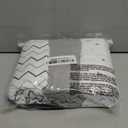 American Baby Company 3 Pack 100% Natural Cotton Fitted Mini Crib Sheets 38" x 24" - Soft & Breathable Small Nesting Portable Sheets, Fits Pack N Play Mattresses, Gray Star/Zigzag, for Boys & Girls