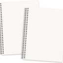 RETTACY Dotted Journal Notebook, 2-Pack, 160 Pages per Pack, B5 Medium Size (7.6'' 10''), 100 GSM Thick Paper, Spiral-bound, Flexible Plastic Cover, for Journaling, Planning, Tracking