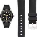 20mm FKM Rubber Band For Tudor Black Bay 58 Watches, Replacement Curved End Rubber Straps For Tudor Watches
