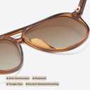 livho Trendy Polarized Aviator Sunglasses Women Men, Retro Sun Glasses for Women Men 2025, Oversized UV Protection Shades