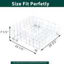WD28X31819 WD28X10284 Lower Dishwasher Rack Replacement Parts for GE Lower Dish Rack Dishwasher Roller Wheels GE GSD2100V55BB GSD2100V70BB GSD2100V55WW Built-In Bottom Dishrack Assembly 1 Pcs