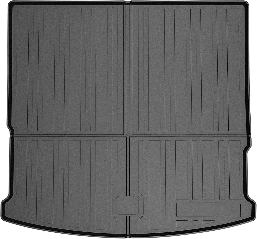 Mixsuper Cargo Liner for 2020-2025 Volkswagen Atlas Cross Sport, Only for 5 Passenger Models, All Weather Cargo Mat Rear Trunk Liner Tray Black
